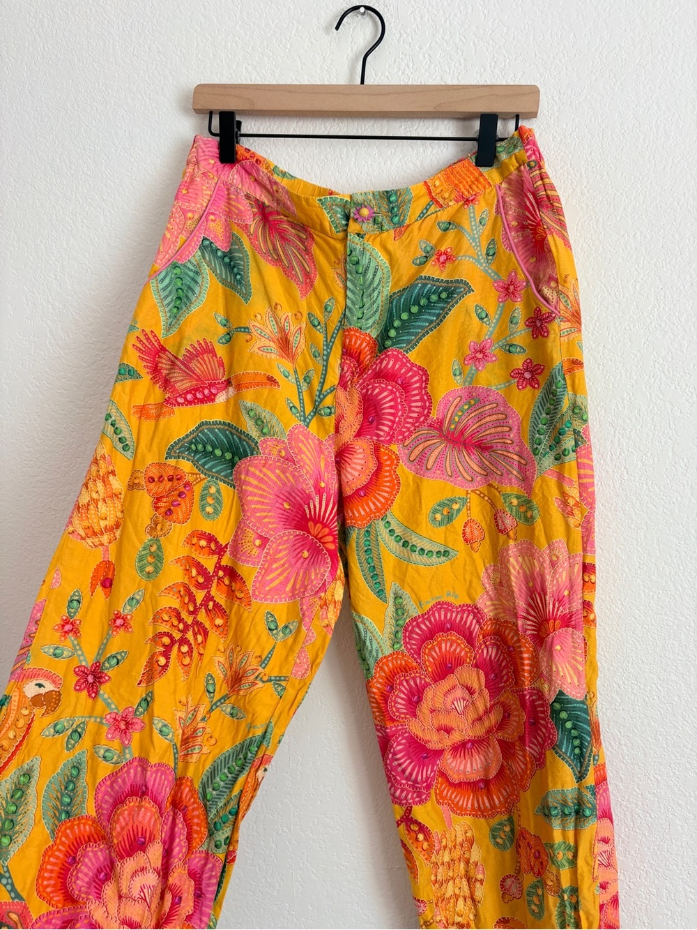 Anthropologie Farm Rio Tropical Macaw Bloom Pants View 6